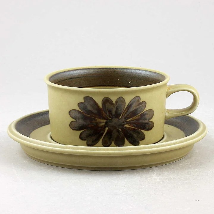 Arabia Tunturi 中古咖啡杯与碟（大茶杯）